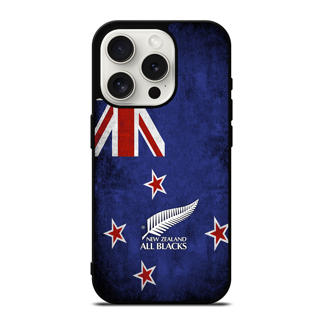 ALL BLACKS NEW ZEALAND FLAG iPhone 15 Pro Case Cover